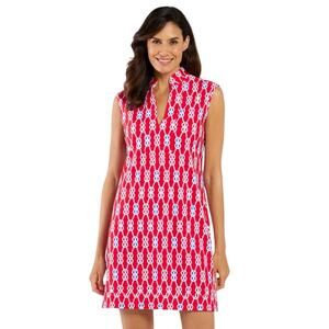 JUDE CONNALLY Kristen Sailors Knot Red Mini Sleeveless Dress Size L